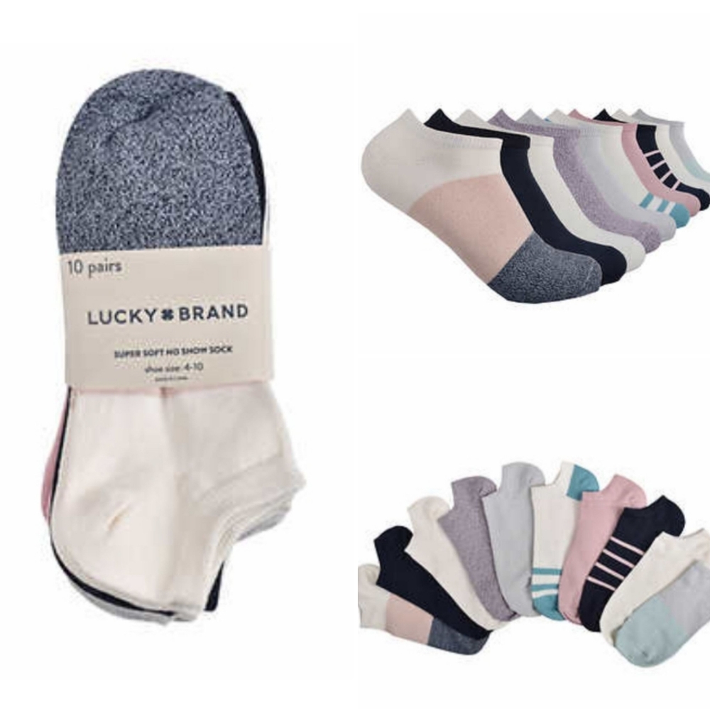 Lucky Brand No Show Socks - Picture 1 of 3